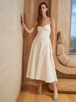 LLC13348_IVORY Dresses Camilla Dress