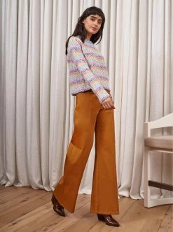 LLC21539_CREAM/POPPY/OCHER/TURQUOISE/PINK/ROYAL BLUE Knitwear Chérie Sweater