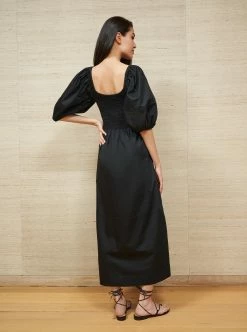 LLC13127_BLACK Daisy Dress Dresses