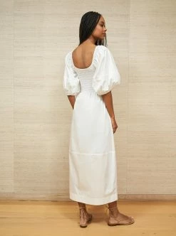 LLC13127_WHITE Daisy Dress Dresses