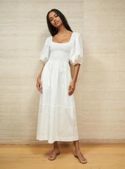 LLC13127_WHITE Daisy Dress Dresses