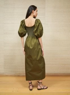 LLC13127_OLIVE Daisy Dress