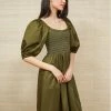 LLC13127_OLIVE Daisy Dress
