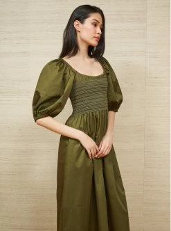 LLC13127_OLIVE Daisy Dress