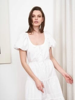 LLC13254_WHITE/WHITE Emma Dress