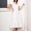 LLC13254_WHITE/WHITE Emma Dress