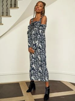 LLC13342_NAVY/CREAM Dresses Eve Dress