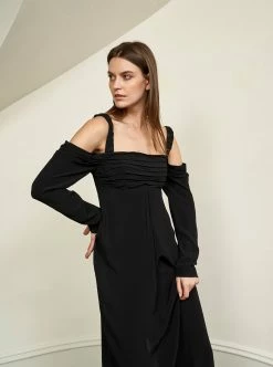 LLC13327_BLACK Dresses Eve Dress