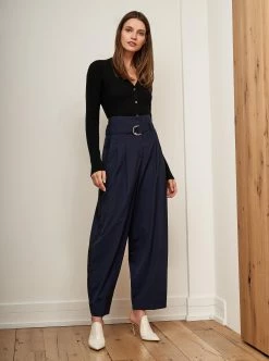 LLC21365_BLACK Knitwear Fine Line Cardigan