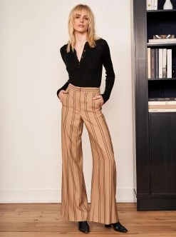 LLC21472_BLACK Fine Line Polo Sweater Knitwear