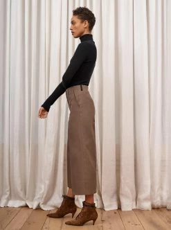 LLC21382_BLACK Fine Line Turtleneck