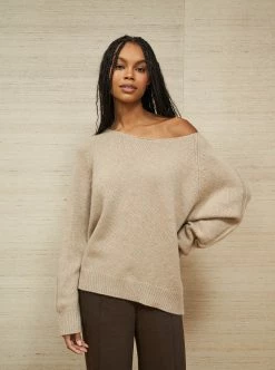 LLC21650_TAN Gaston Sweater