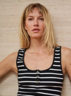 LLC21664_BLACK/WHITE Tees Georgie Tank