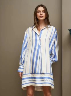 LLC13373_FRENCH BLUE/IVORY Isla Dress Dresses