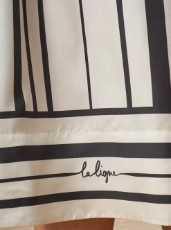 LLC13373_IVORY/BLACK Dresses Isla Dress