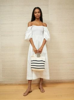 LLC37047_CREAM/NAVY Jane Bag Accessories