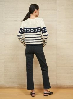 LLC21692_CREAM/NAVY Knitwear Jane Sweater 11 LLC21692_CREAM/NAVY Knitwear Jane Sweater