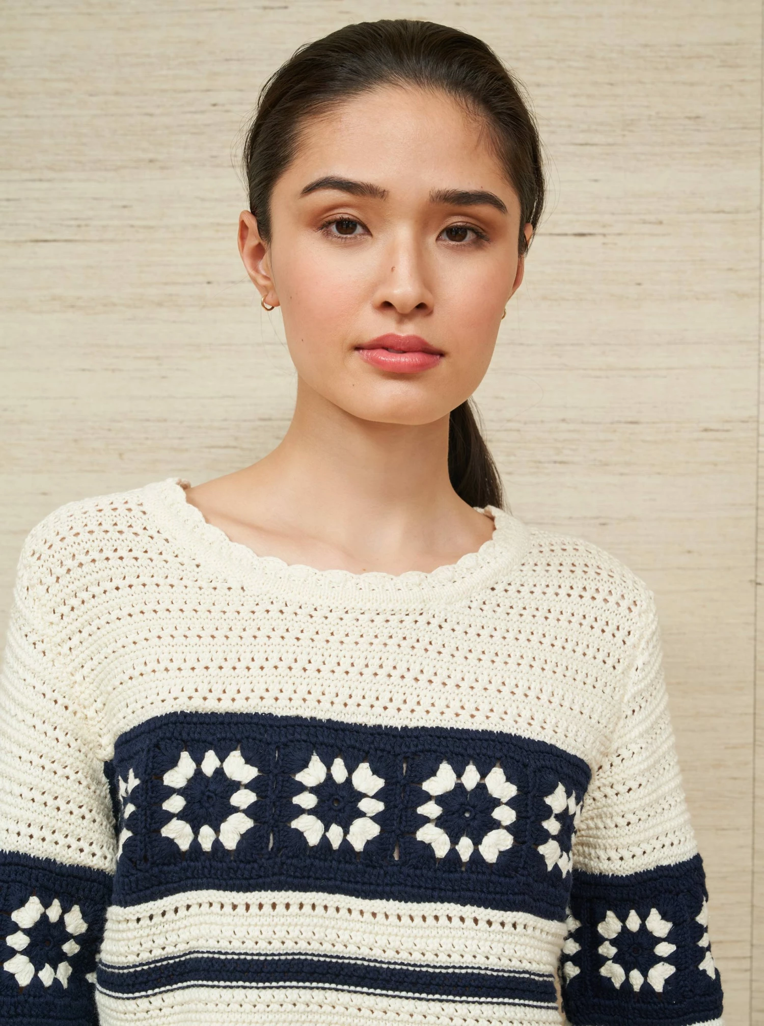 LLC21692_CREAM/NAVY Knitwear Jane Sweater 5 LLC21692_CREAM/NAVY Knitwear Jane Sweater