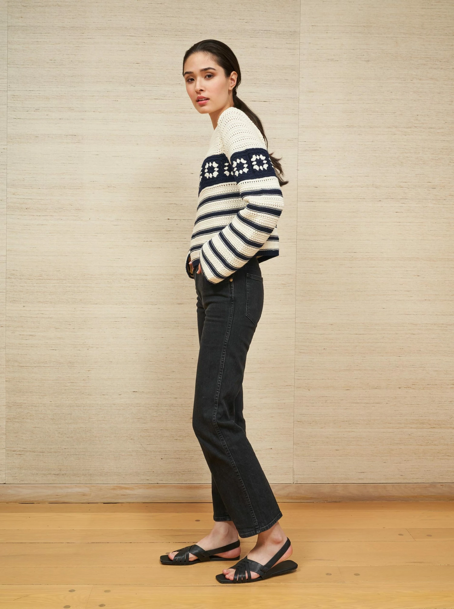 LLC21692_CREAM/NAVY Knitwear Jane Sweater 6 LLC21692_CREAM/NAVY Knitwear Jane Sweater