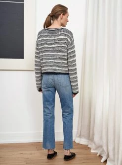 LLC21566_IVORY/NAVY Knitwear Jeanne Sweater 19 LLC21566_IVORY/NAVY Knitwear Jeanne Sweater