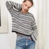 LLC21566_IVORY/NAVY Knitwear Jeanne Sweater