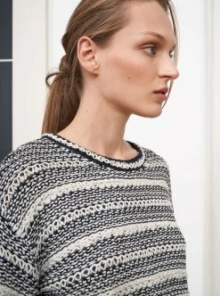 LLC21566_IVORY/NAVY Knitwear Jeanne Sweater 15 LLC21566_IVORY/NAVY Knitwear Jeanne Sweater