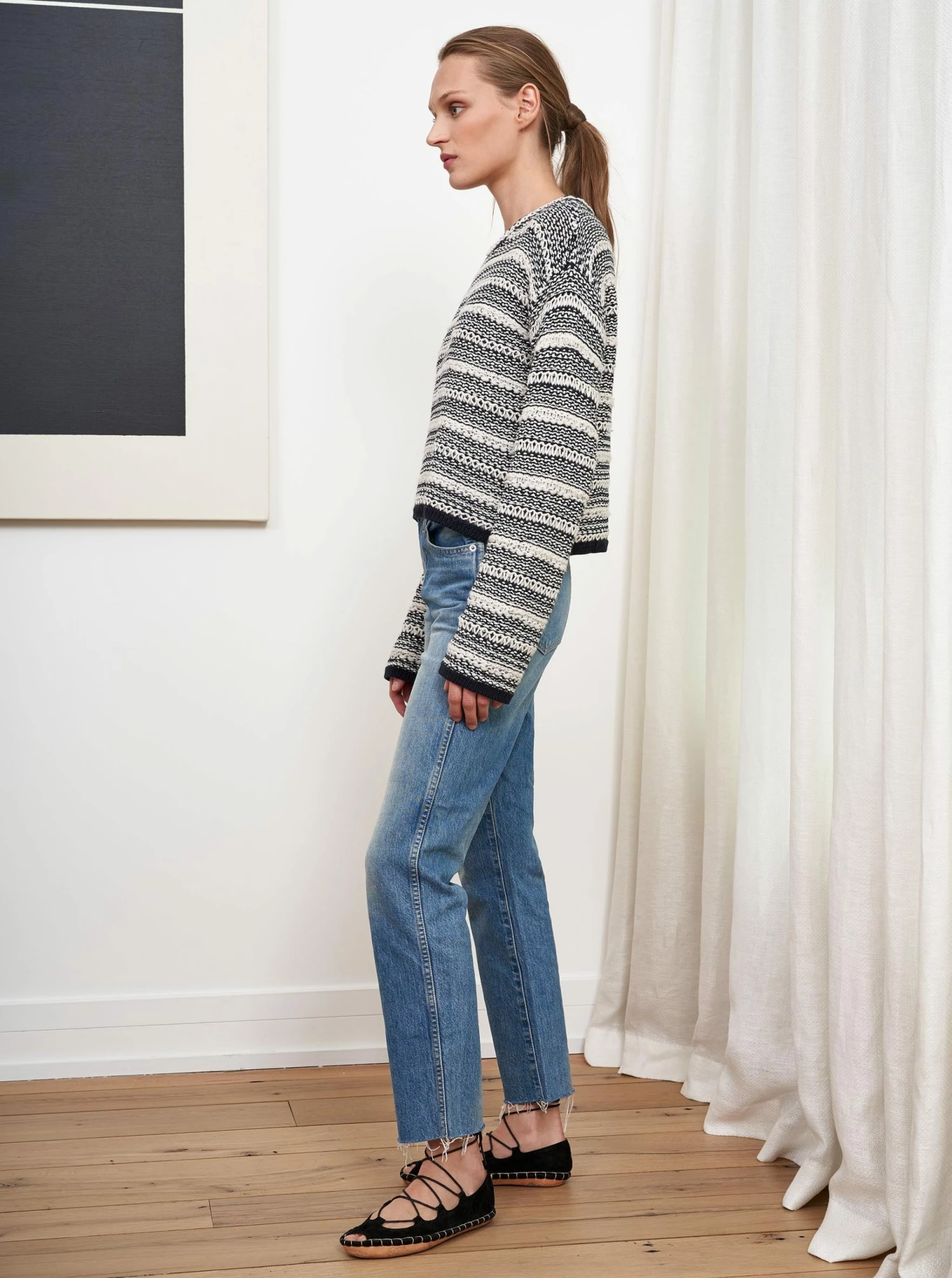 LLC21566_IVORY/NAVY Knitwear Jeanne Sweater 10 LLC21566_IVORY/NAVY Knitwear Jeanne Sweater