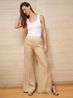 LLC14089_TAN Lizzie Pant Pants
