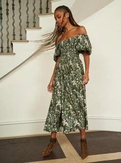 LLC13333_HUNTER/TAN Dresses Lola Dress