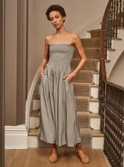 LLC13172_SAGE STRIPE Lou Dress Dresses