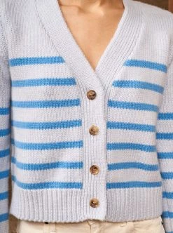 LLC21243_HEATHERED LIGHT BLUE/ SKY Mini Marin Cardigan