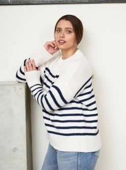 LLC21490_CREAM/NAVY Monogram Marin Sweater