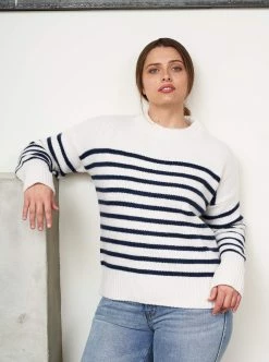 LLC21490_CREAM/NAVY Monogram Marin Sweater