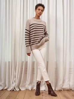 LLC21490_TAN/DARK BROWN Monogram Marin Sweater