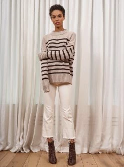 LLC21490_TAN/DARK BROWN Monogram Marin Sweater