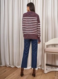 LLC21535_NAVY/ LIGHT BLUE/ POPPY/ CREAM Monogram Marin Sweater