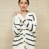 LLC21707_CREAM/NAVY Marina Cardigan Knitwear