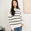 LLC21524_ CREAM/NAVY Monogram Marina Sweater