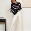 LLC21524_ NAVY/CREAM Monogram Marina Sweater