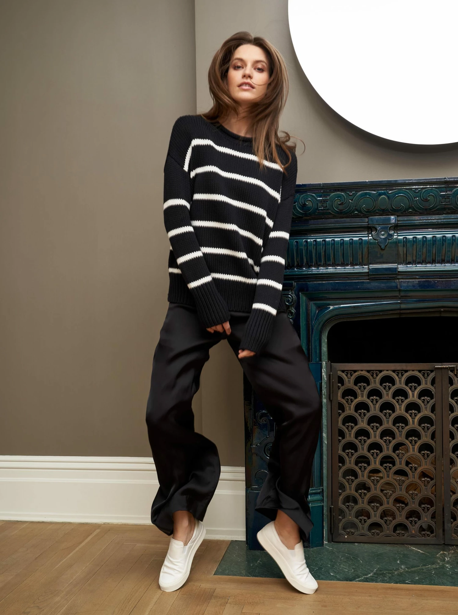 LLC21524_BLACK/CREAM Marina Sweater Monogram 7 LLC21524_BLACK/CREAM Marina Sweater Monogram