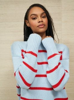 LLC21524_SKY/POPPY Marina Sweater Monogram 14 LLC21524_SKY/POPPY Marina Sweater Monogram