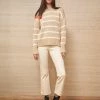 LLC21524_CAMEL/CREAM Marina Sweater