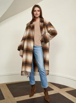 LLC16026 _CHOCOLATE/OAT/RUST Outerwear Mercer Coat 17 LLC16026 _CHOCOLATE/OAT/RUST Outerwear Mercer Coat