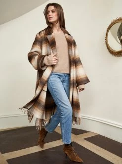 LLC16026 _CHOCOLATE/OAT/RUST Outerwear Mercer Coat