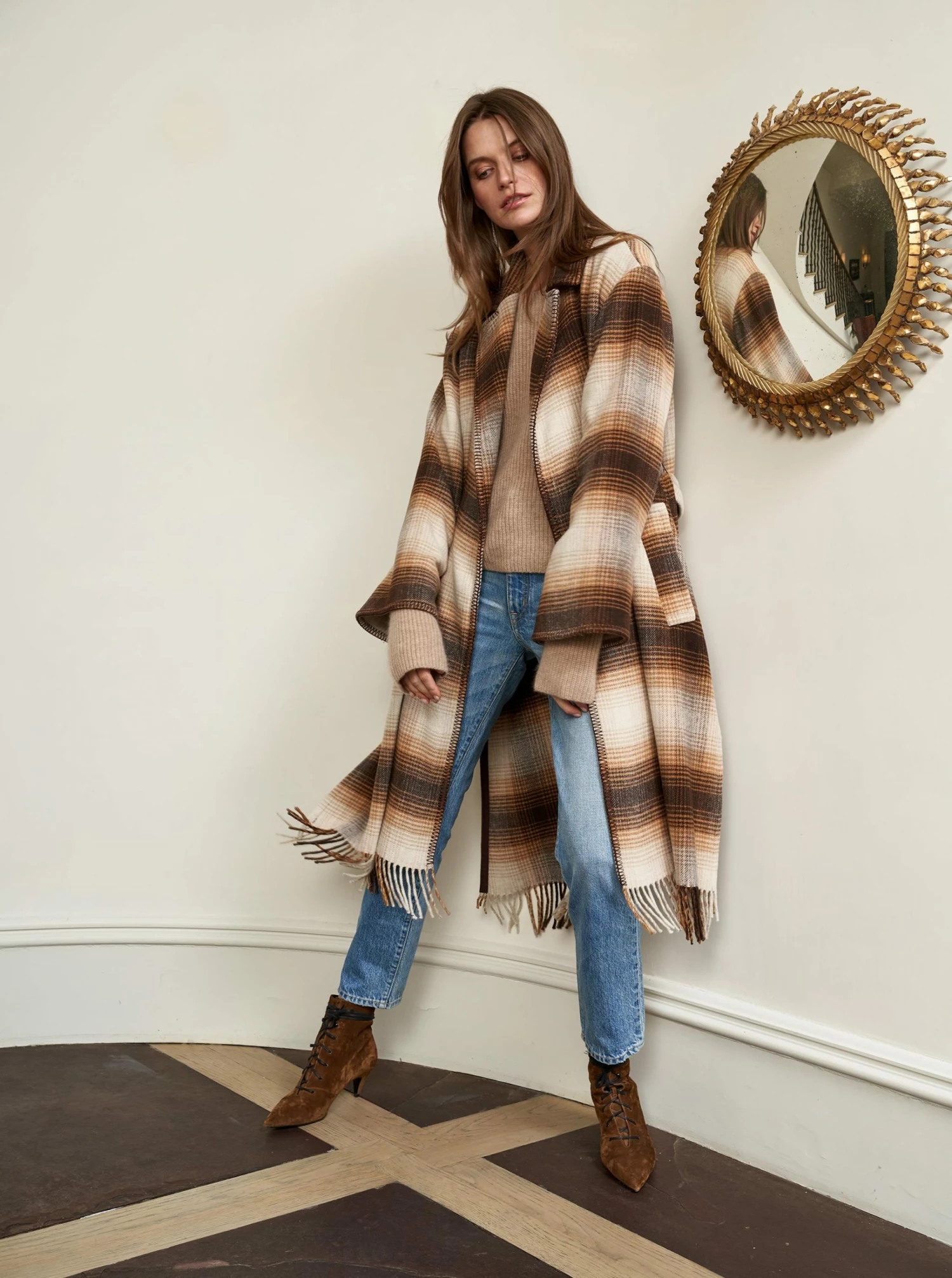 LLC16026 _CHOCOLATE/OAT/RUST Outerwear Mercer Coat 9 LLC16026 _CHOCOLATE/OAT/RUST Outerwear Mercer Coat