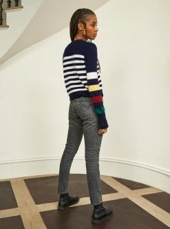 LLC21629_NAVY/CREAM/HUNTER/BURGUNDY/YELLOW Mini Marin Cardigan Monogram