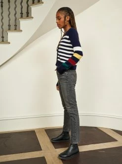 LLC21629_NAVY/CREAM/HUNTER/BURGUNDY/YELLOW Mini Marin Cardigan Monogram