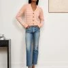 LLC21243_PEACH/PINK Mini Marin Cardigan Monogram