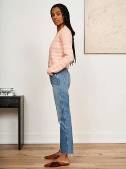 LLC21243_PEACH/PINK Mini Marin Cardigan Monogram