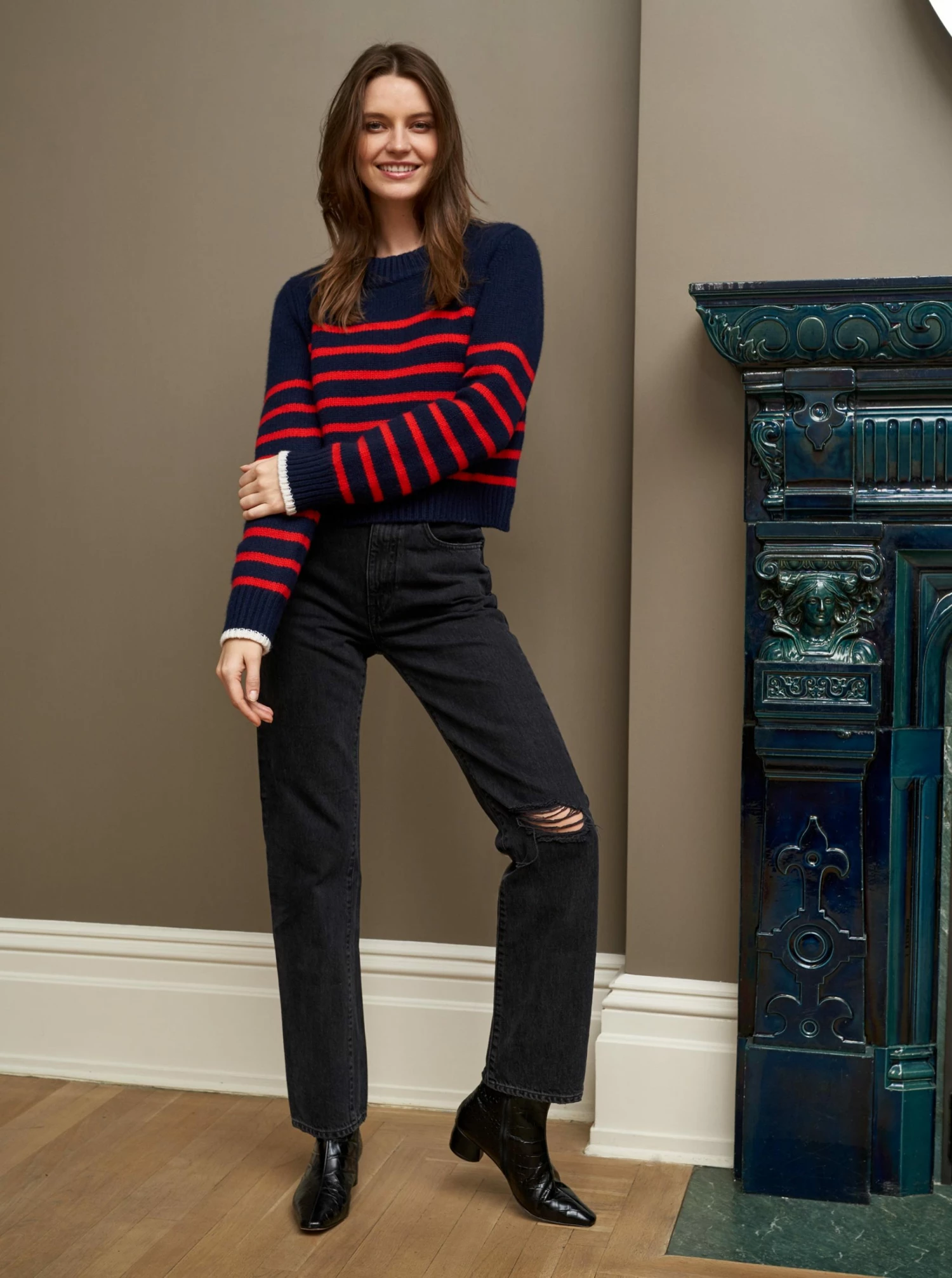 LLC21123_NAVY/RED Mini Marin Sweater 5 LLC21123_NAVY/RED Mini Marin Sweater